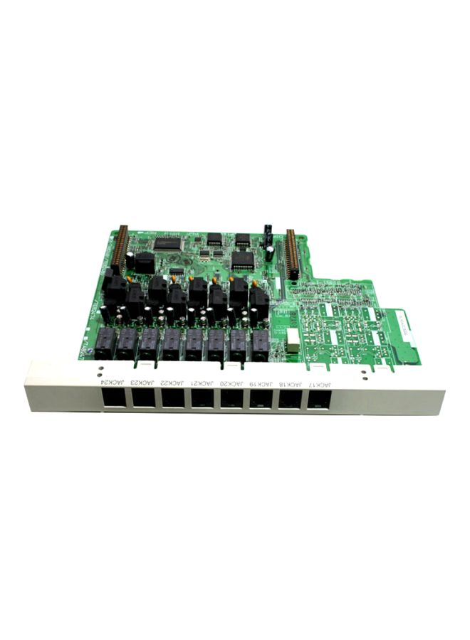 باناسونيك بطاقة تمديد ب8 منافذ لجهاز KX-T 824 أسود/أخضر/فضي - Image 1