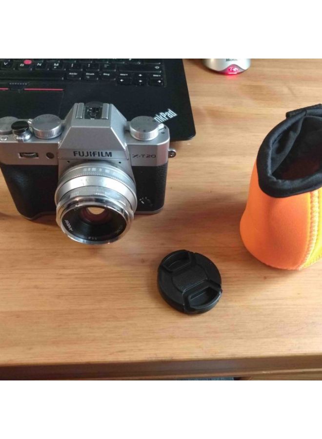 25mm F1.8 Manual Focus Lens 5.5x3.8cm Silver