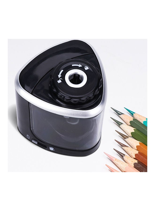 Electric Pencil Sharpener Black/Silver - Image 3