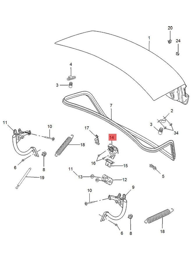 Generic Trunk Lid Lock  - Image 2