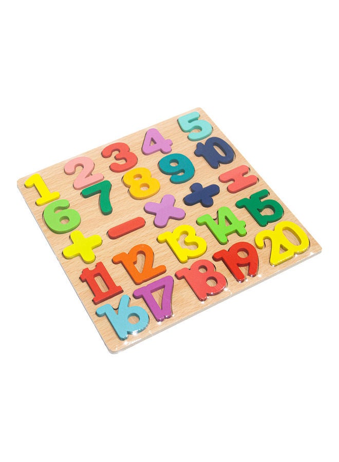 MUMUSO - 25-Piece Early Education Numbers Jigsaw Puzzle Set With Base Board - Image 1