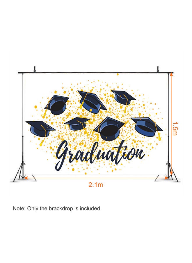 Generic - Graduation Photography Background Yellow/Blue - Image 1
