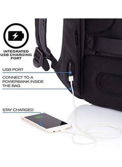 MARGOUN Anti-Theft Waterproof Backpack With USB Charging Port Black  - Image 5