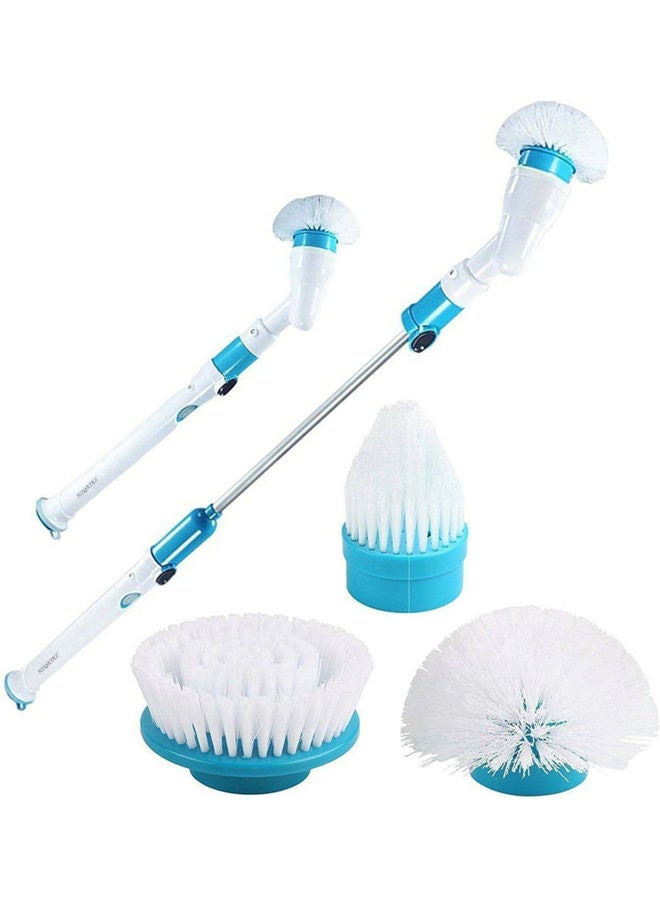 5-Piece Electric Spin Cleaning Brush Set White/Blue - Image 5