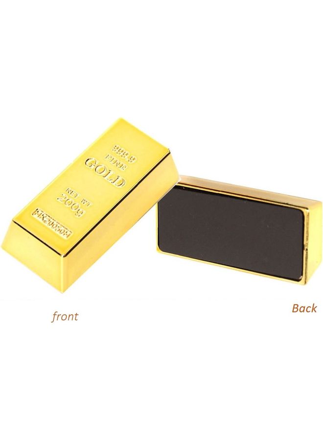 We Happy 6-Piece Creative Bricks Shape Resin Fridge Magnet Gold 6x2.8x1.8cm - Image 3