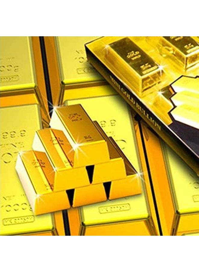 We Happy 6-Piece Creative Bricks Shape Resin Fridge Magnet Gold 6x2.8x1.8cm - Image 5