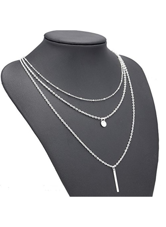 FXmimior Stylish 3 Layer Pendant Necklace - Image 2