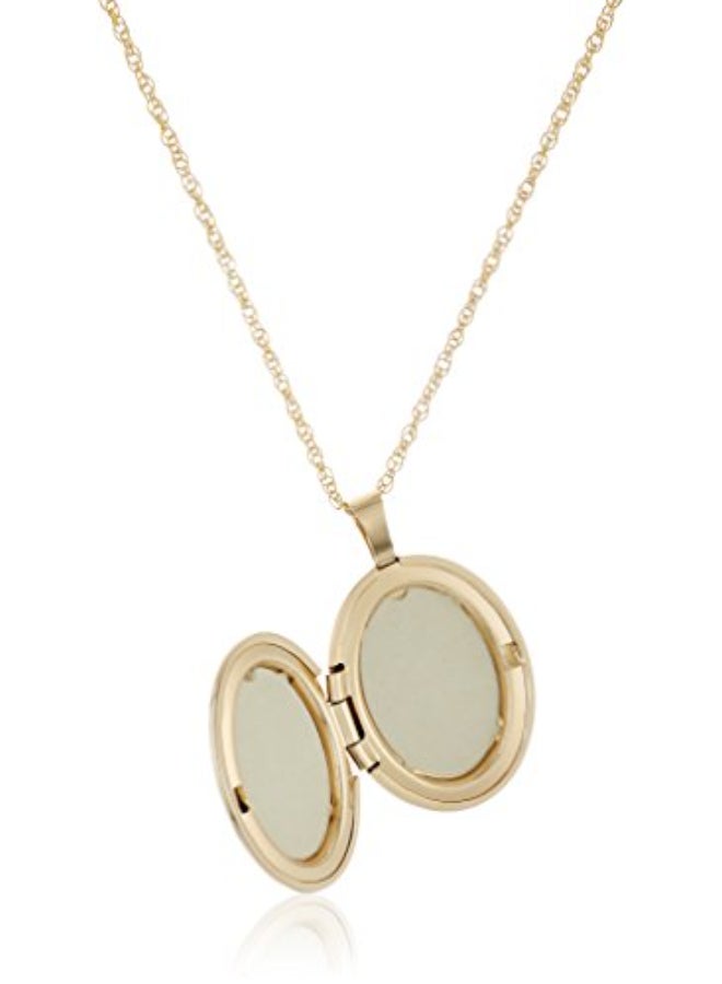 14 Karat Gold-Filled Polished Oval Pendant - Image 2
