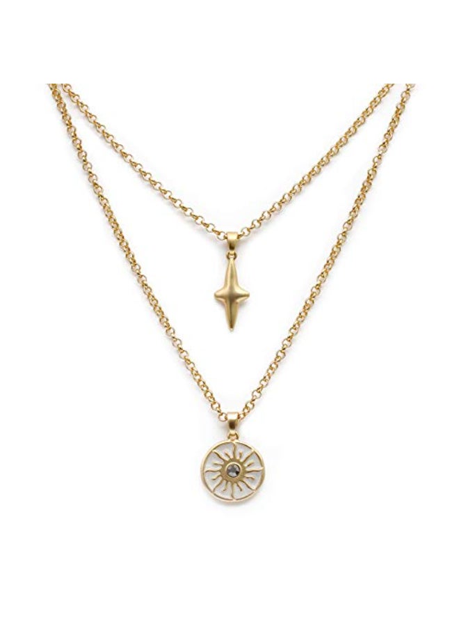14 Karat Gold Layered Necklace