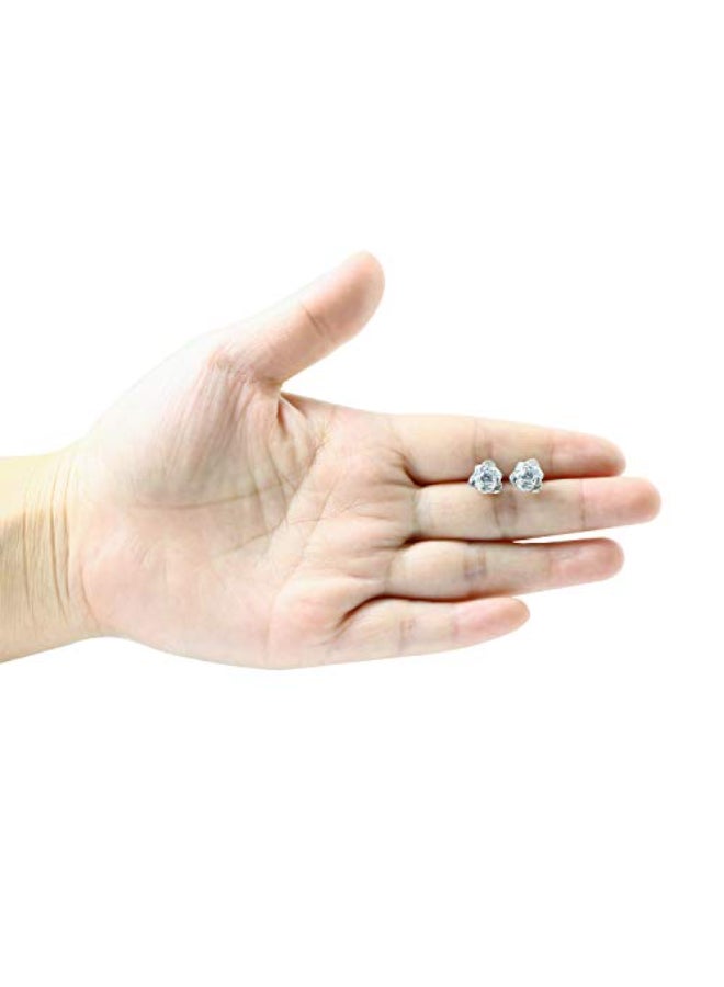 Rose Flower Ear Studs Earrings - Image 2