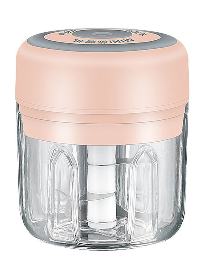 مطحنة ثوم كهربائية صغيرة وردي 250ملليلتر - Image 1