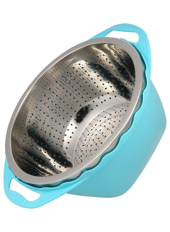 Fruit & Vegetable Washing Basket Light Blue  - Image 1