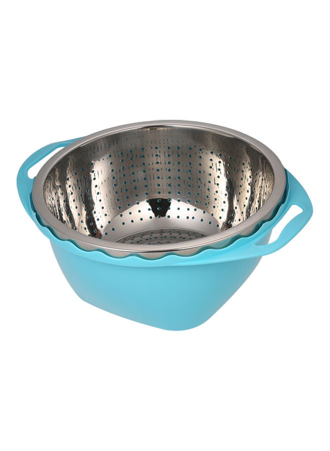 Fruit & Vegetable Washing Basket Light Blue  - Image 3