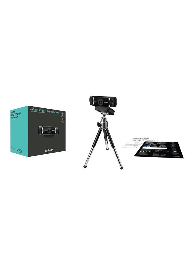 Logitech - C922 Pro Stream Webcam Black - Image 1