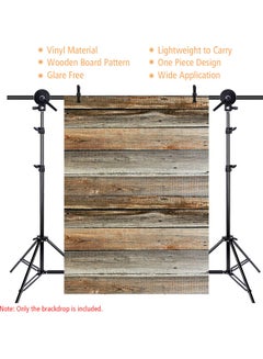 Generic Vinyl Wooden Board Photography Backdrop Multicolour  - Image 4