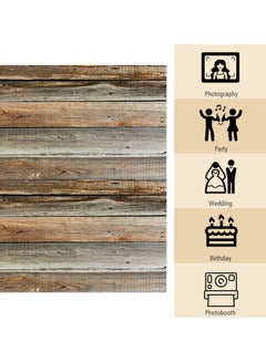 Generic Vinyl Wooden Board Photography Backdrop Multicolour  - Image 5