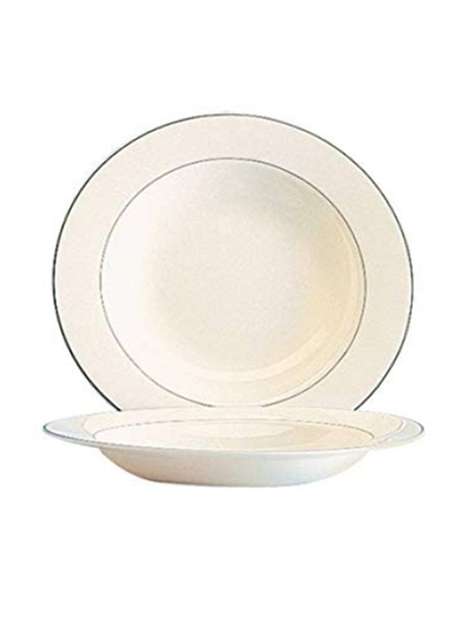ARCOROC 6-Piece Soup Plates Beige/Black 21cm  - Image 2