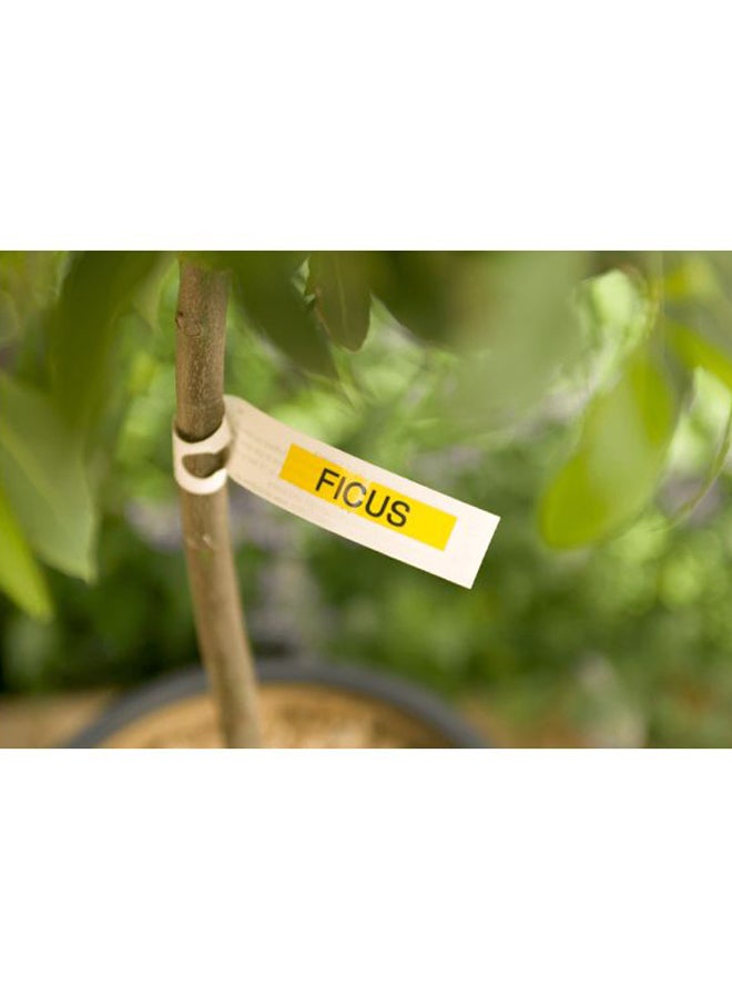 Brother P-touch TZe-621 9mm x 8m Black on Yellow Laminated Labelling Tape Yellow/Black - Image 5