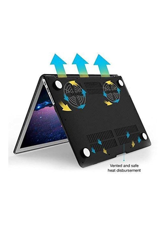 ALEESH - Matte Rubber Hard Case For Macbook Air 13-Inch Black - Image 1