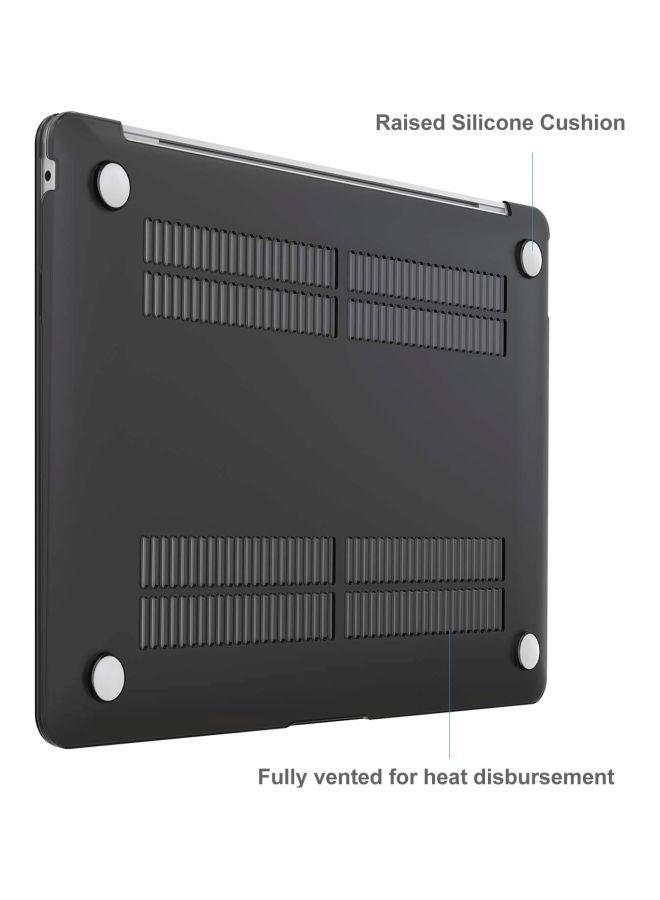 ALEESH - Matte Rubber Hard Case For Macbook Air 13-Inch Black - Image 1