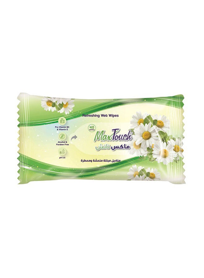 مناديل منعشة ومعطرة - 40 منديل