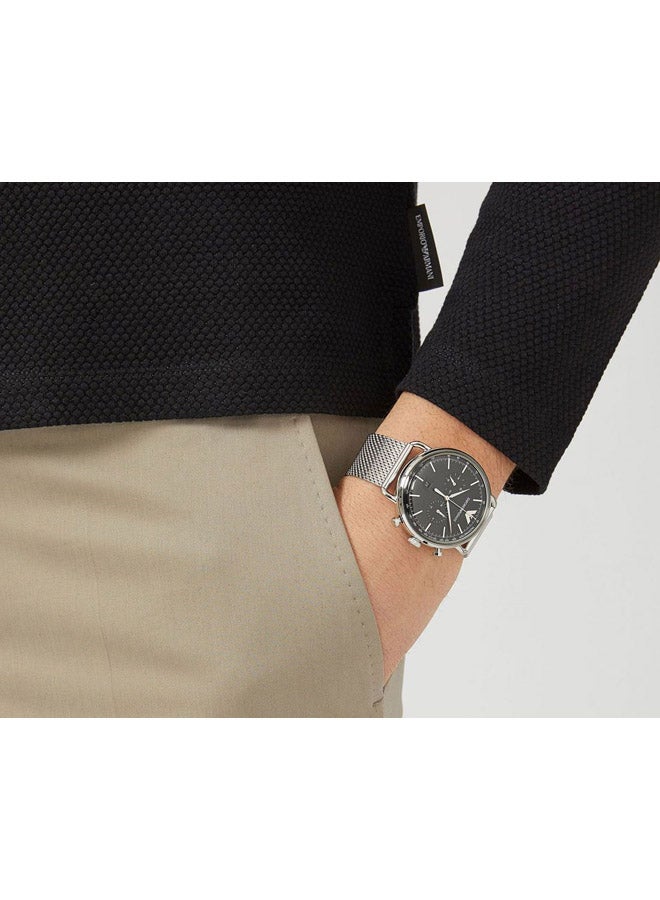EMPORIO ARMANI - Men's Water Resistant Metal Chronograph Watch AR11104 - Image 1