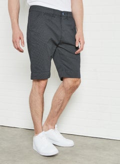 Solid Twill Shorts Navy