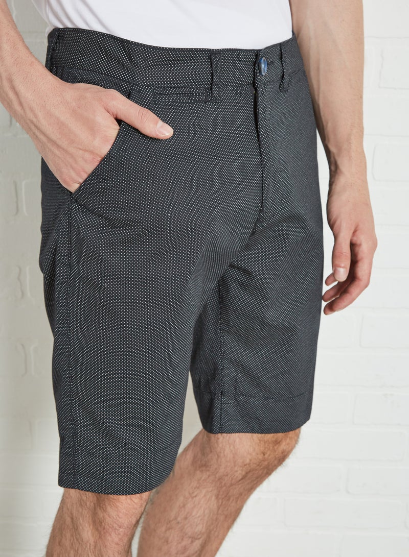 BRAVE SOUL - Solid Twill Shorts Navy - Image 1