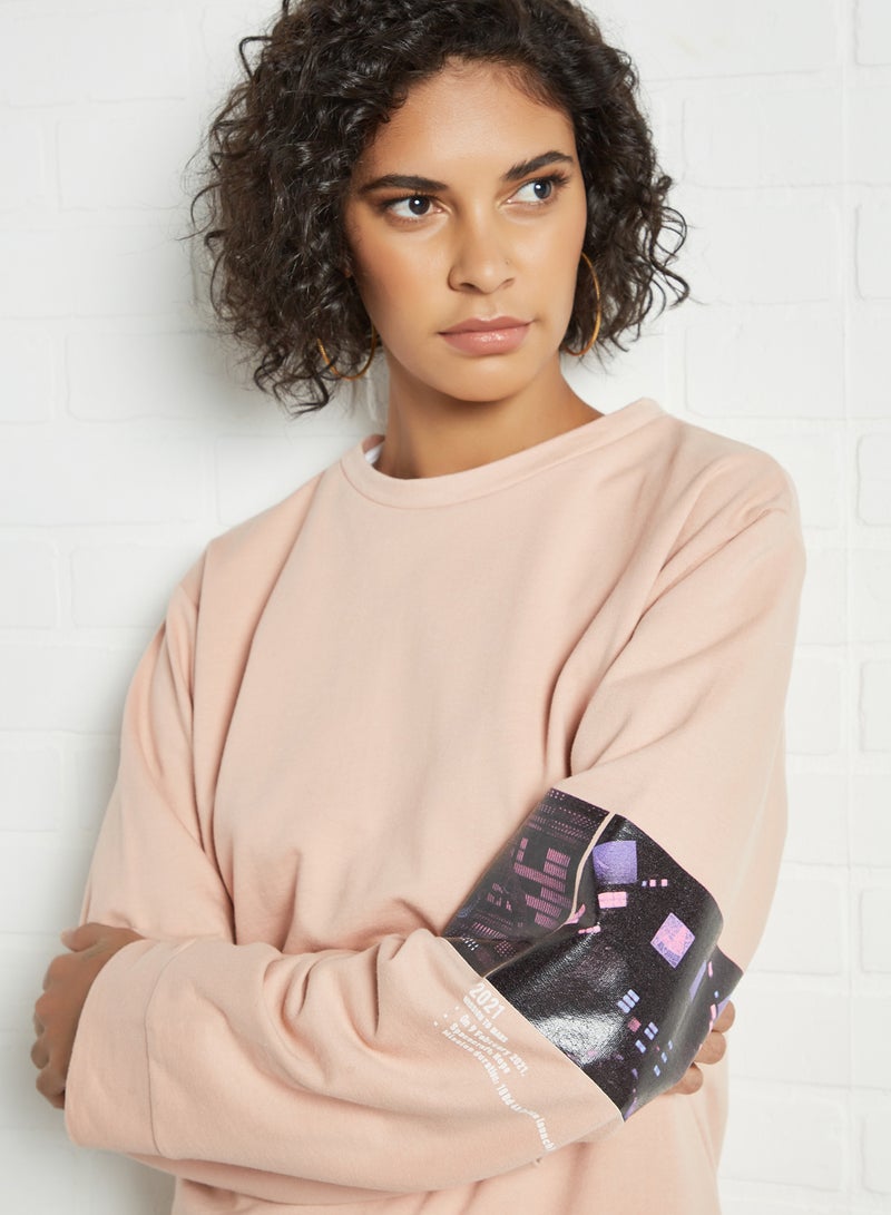Sivvi x GenM - Mission Mars Sweatshirt Pink - Image 1