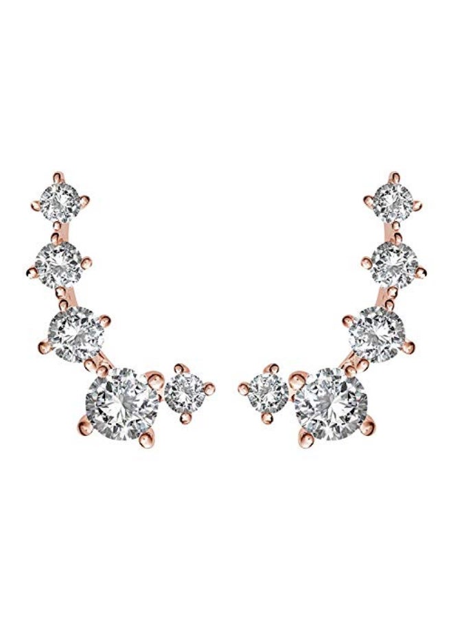 PAVOI - Cubic Zirconia Cuff Earrings - Image 1