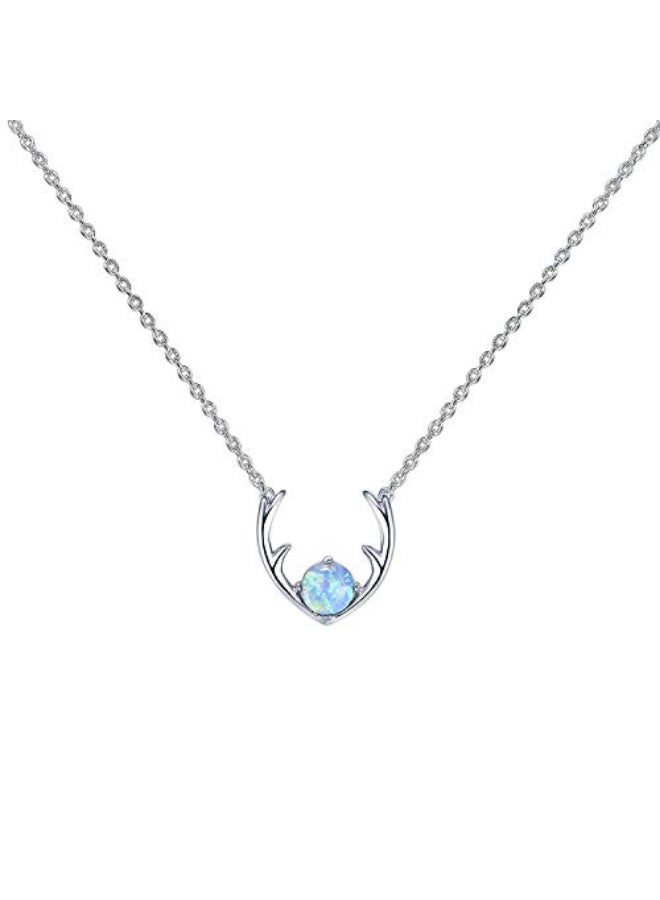 PAVOI Opal Deer Antler Necklace - Image 1