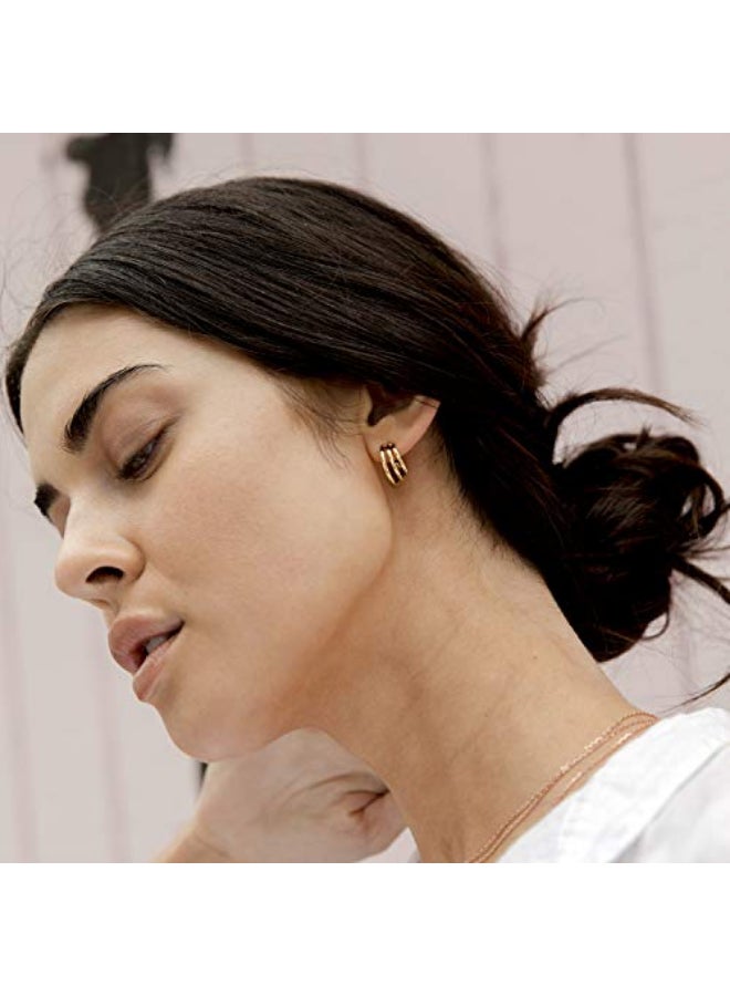 بافوا أقراط هاجي حلقية بتصميمٍ مشقوق - Image 2