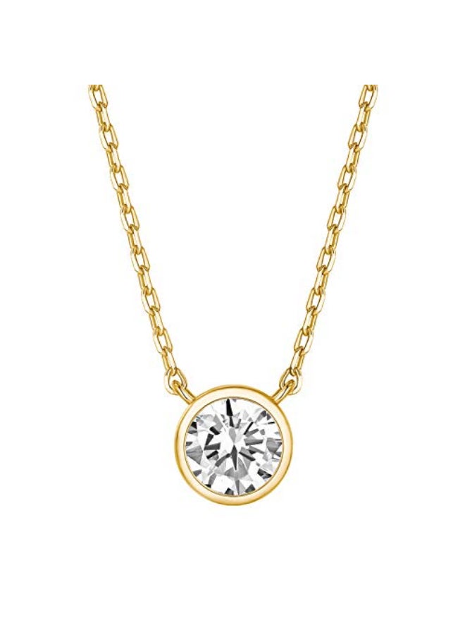 بافوا قلادة ماسية مقلدة من مكعب الزركونيا - Image 1