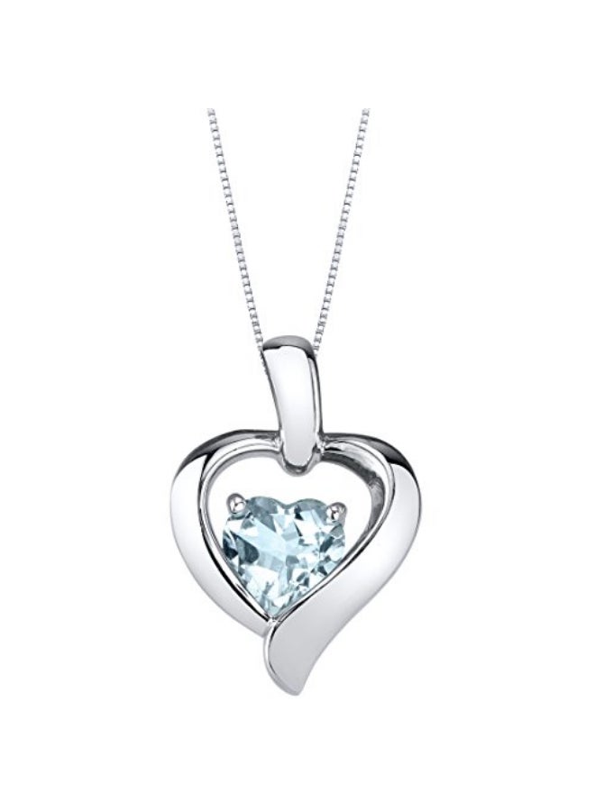 PEORA Heart Shape Design Pendant Necklace - Image 1