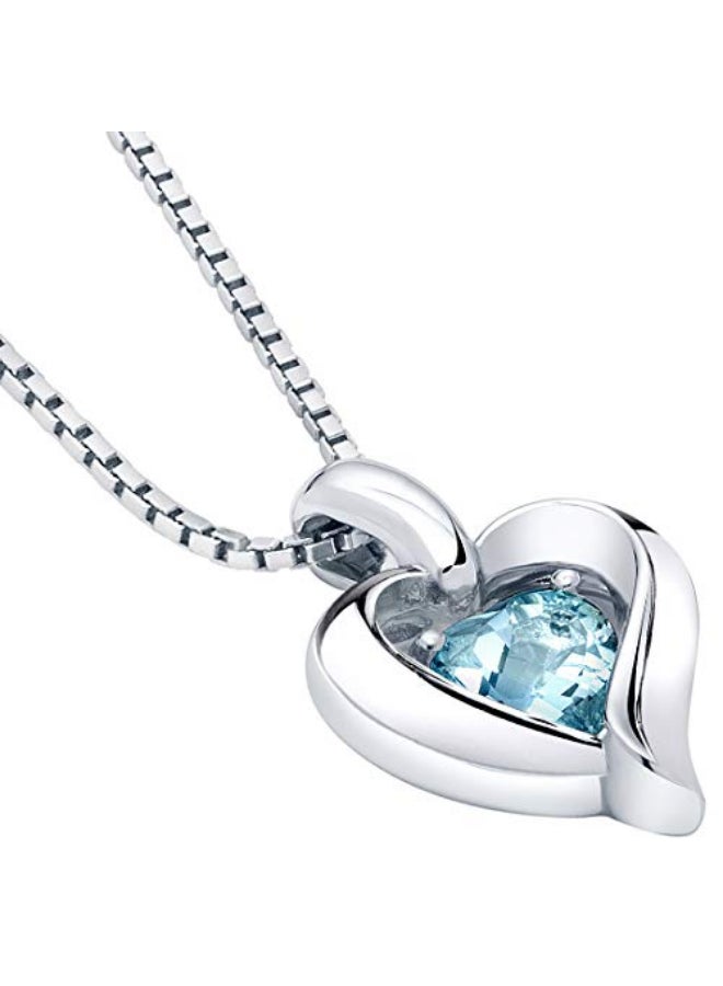 PEORA Heart Shape Design Pendant Necklace - Image 2