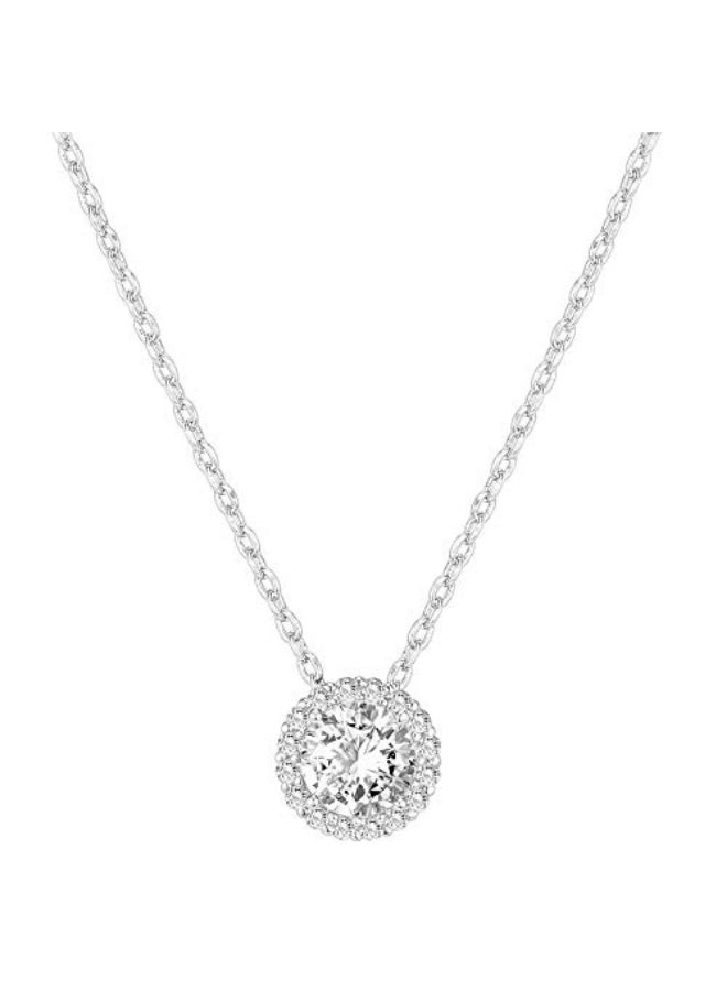 بافوا قلادة سوليتير بدلاية دائرية - Image 1