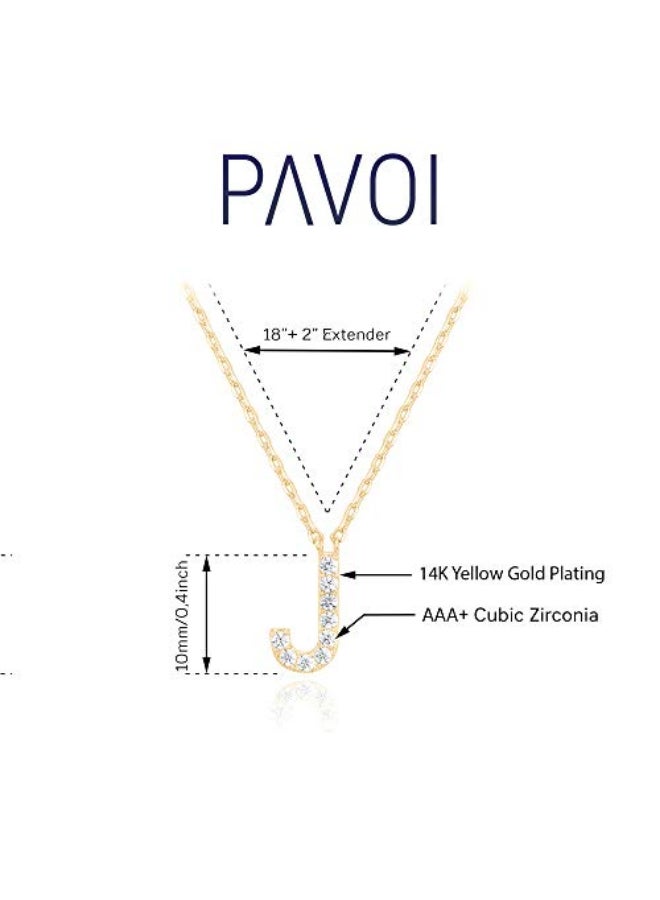 بافوا قلادة بدلاية على شكل حرف مرصعة بالزركونيا المكعبة - Image 2