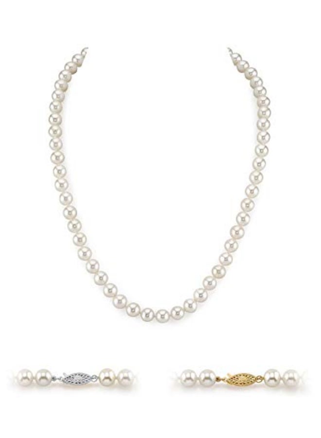 The Pearl Source Round Cultured Pearl Necklace  - Image 1