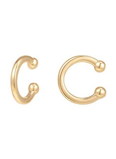 Round Huggie Cuff Earrings