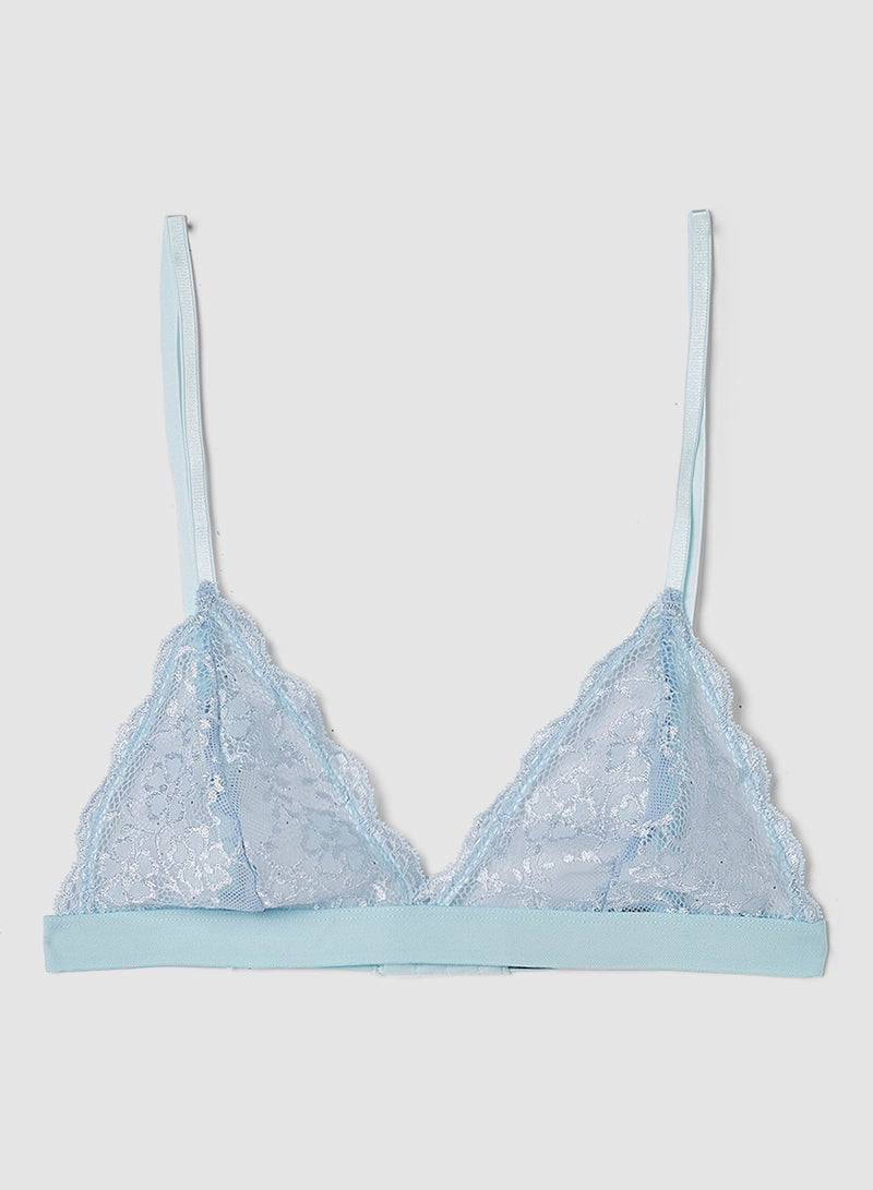 trendyol - Lace Triangle Bralette Mint - Image 1