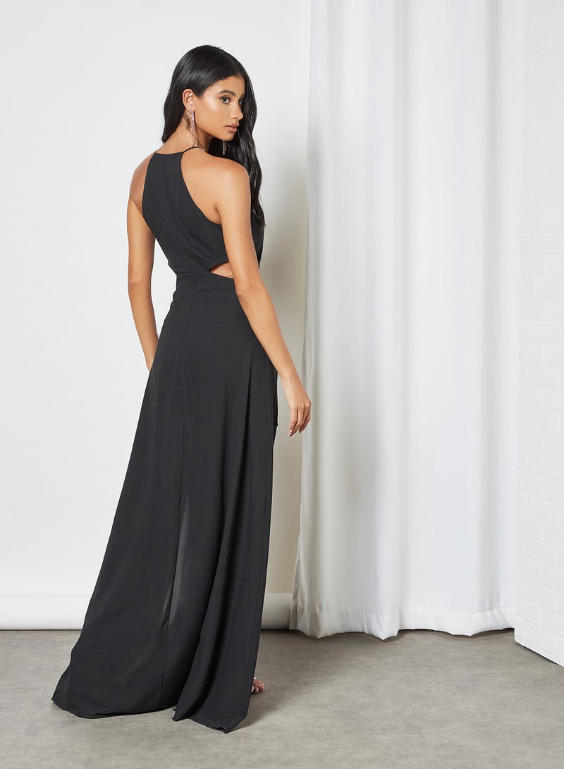 trendyol - Cut-Out Maxi Dress Black - Image 1