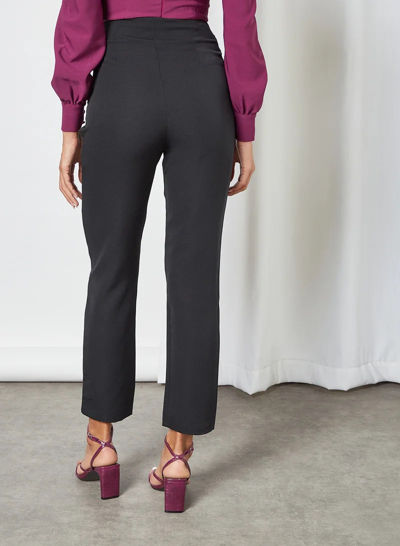 trendyol High-Waist Straight Pants