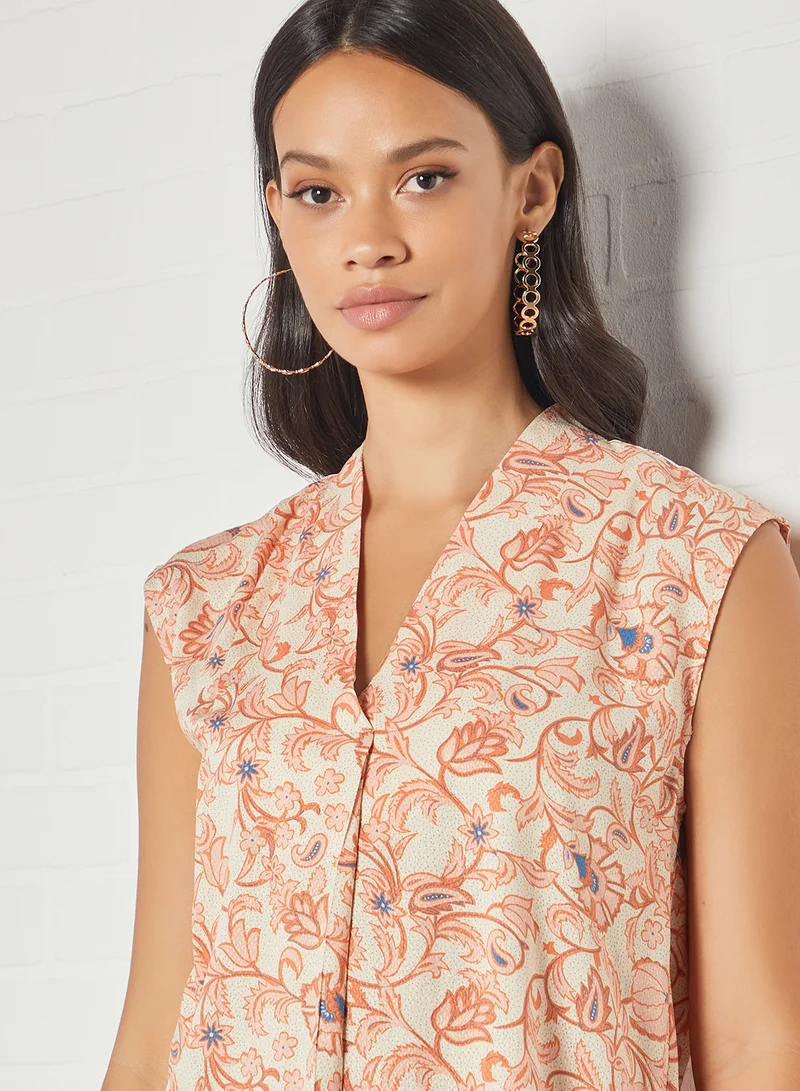 Y.A.S Printed Blouse Dawn