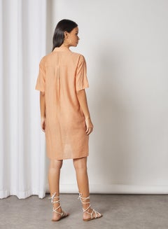 Short Sleeve Shirt Dress Sandstone - v1618692101/N43721715V_2