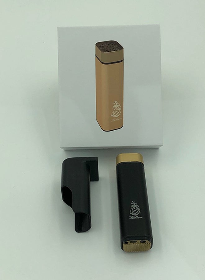مبخرة تعمل بالبطارية . أسود