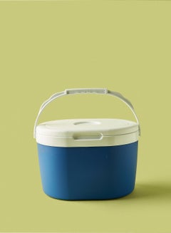 6 L Ice Box - For Outdoor Use - Portable - For Drinks And Food - Storage Box - Cooler - Blue-White Blue-White 6 L