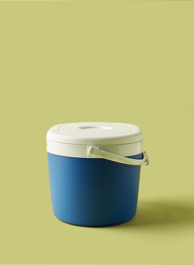 Noon East - 6 L Ice Box - For Outdoor Use - Portable - For Drinks And Food - Storage Box - Cooler - Blue-White Blue-White 6 L - Image 1