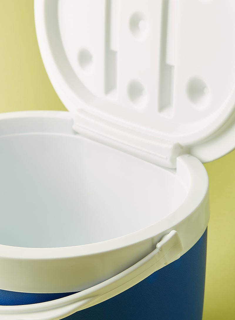 Noon East - 6 L Ice Box - For Outdoor Use - Portable - For Drinks And Food - Storage Box - Cooler - Blue-White Blue-White 6 L - Image 1