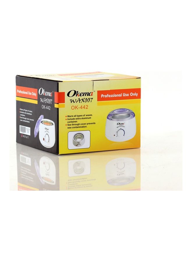 أوكيما جهاز لتسخين الشمع بنفسجي/أبيض 15سم - Image 2