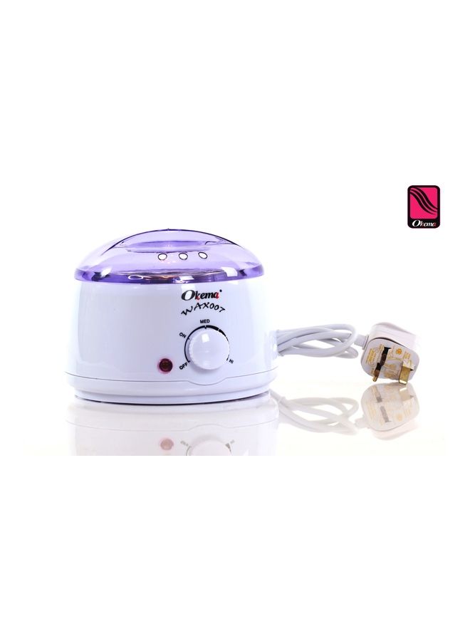 أوكيما جهاز لتسخين الشمع بنفسجي/أبيض 15سم - Image 1